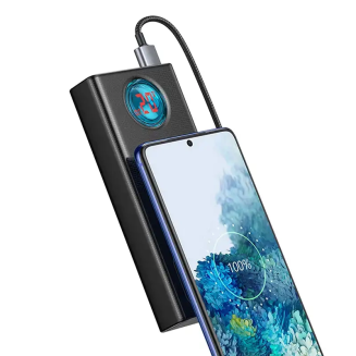 Powerbank BASEUS Amblight 30000mAh 65W 4xUSB USB-C (czarny) - 6