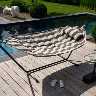 Fatboy Headdemock Superb Stripe Cacao Hammock | PROMOTION: FREE COVER! - 9