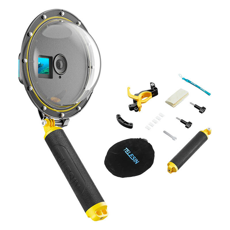 Obudowa podwodna Telesin Dome Port do DJI Action 3 / 4 / 5
