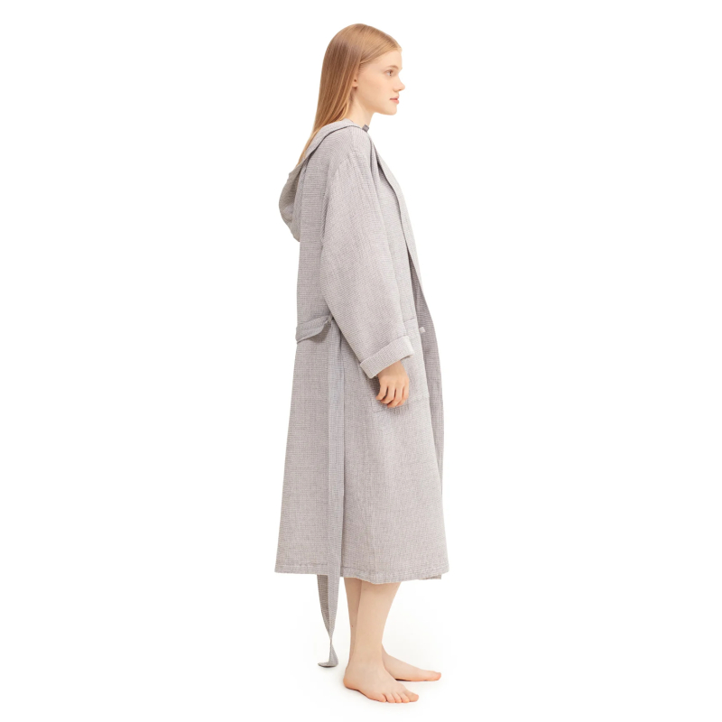  Lapuan Kankurit Terva bathrobe with hood white-gray M