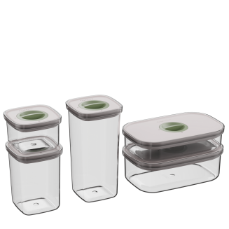 Zestaw 5 hermetycznych pojemników na żywność BergHOFF Smart Seal - 2