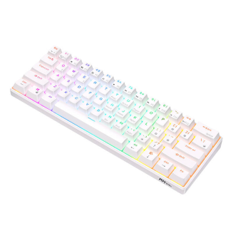 Klawiatura mechaniczna Royal Kludge RK61 RGB, red switch (biała) (QWERTY) - 2