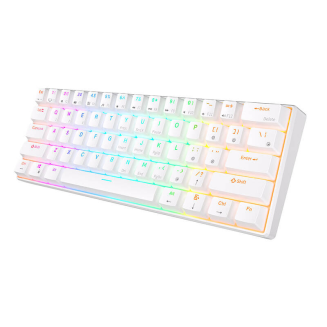 Klawiatura mechaniczna Royal Kludge RK61 RGB, red switch (biała) (QWERTY) - 5