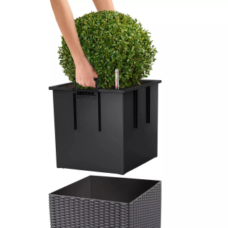  Lechuza Cube Cottage 30 planter | 40 | 50 granite - 3