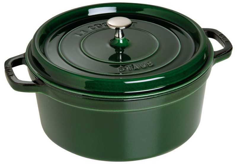 Garnek żeliwny okrągły Staub - Zielony, 2.6 ltr | JESIENNA PROMOCJA