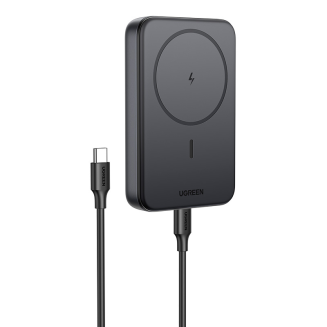 Powerbank magnetyczny 10000mAh Ugreen PB763, Qi2, USB-C, 20W (czarny) - 2