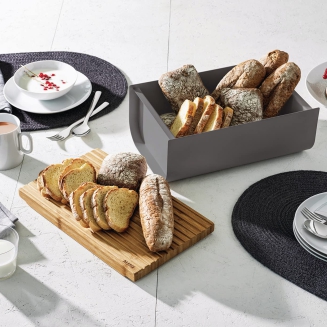 Alessi Mattina breadbox, dark gray - 3