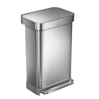 Kosz z kieszenią na worki Simplehuman 45l stalowy - 2