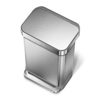  Simplehuman Liner Pocket 45l steel basket with a pocket for bags - 4