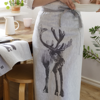 Fartuch Lapuan Kankurit PORO white-black 80x90 cm - 5