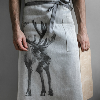 Fartuch Lapuan Kankurit PORO white-black 80x90 cm - 2