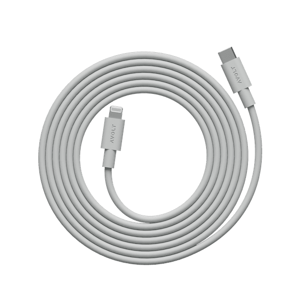 Kabel Avolt 1 USB C do ładowania Lightning (MFi) 2 m szary