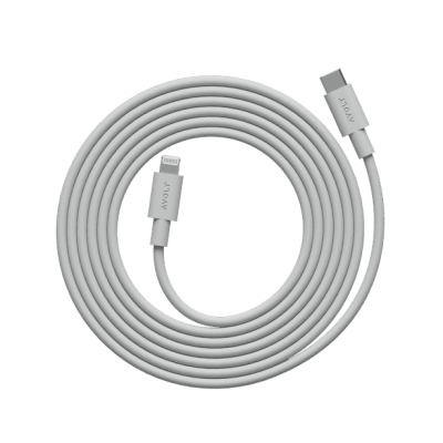 Kabel Avolt 1 USB C do ładowania Lightning (MFi) 2 m szary