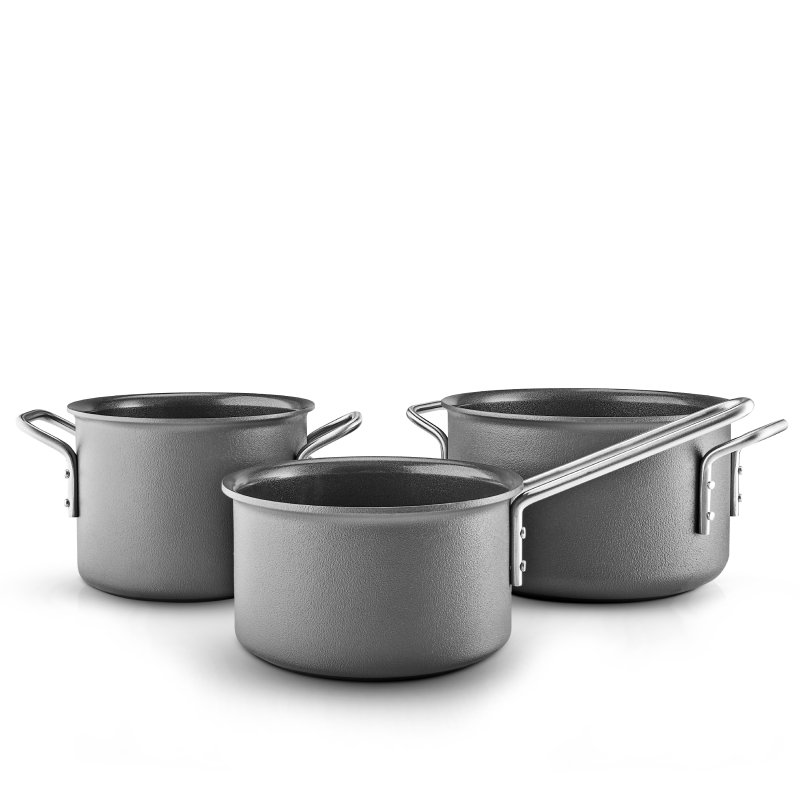  Set of 3 Eva Solo Grey Line pots