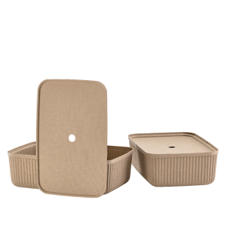  Set of 2 boxes Zone Denmark Pulp Natural Brown 48x32x15 cm - 4