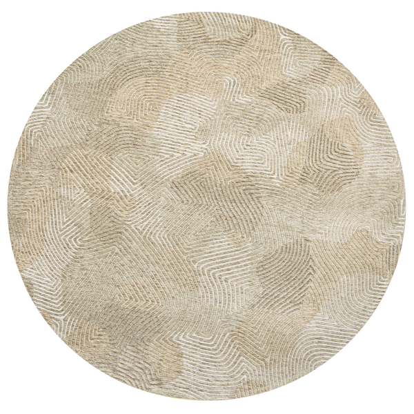 Okrągły dywan Louis de Poortere Meditation Coral Shell Beige