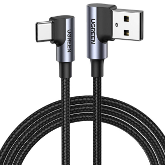 Kabel UGREEN US176 USB-A-USB-C 3m (czarny) - 2