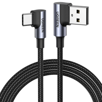 Kabel UGREEN US176 USB-A-USB-C 3m (czarny) - 2