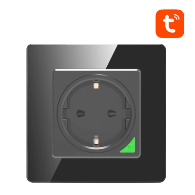 AVATTO N-WOT10-EU-B Wi-Fi Tuya Smart Wall Socket (Black)