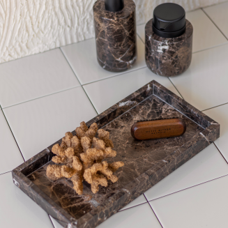Taca dekoracyjna Mette Ditmer Denmark Marble Brown | BESTSELLER - 4