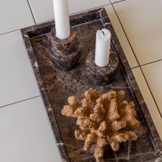 Taca dekoracyjna Mette Ditmer Denmark Marble Brown | BESTSELLER - 5