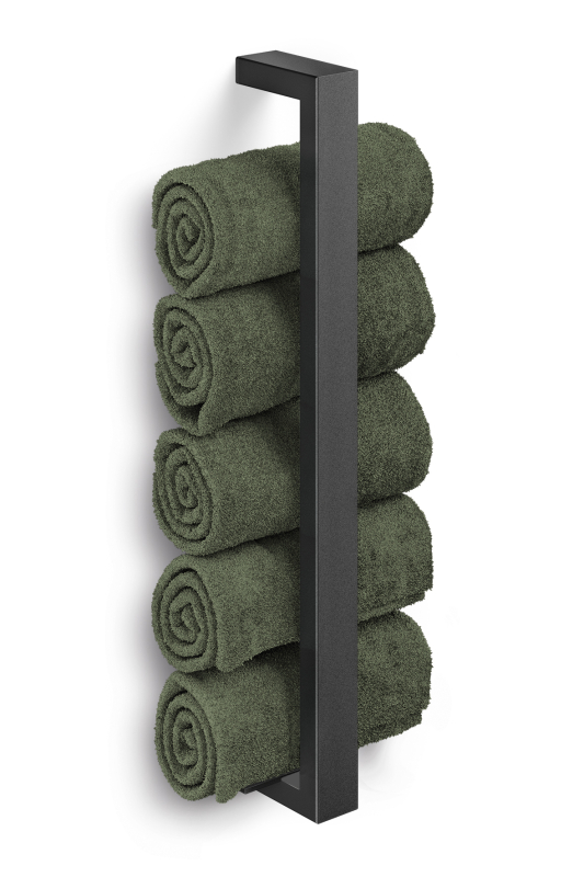  Zack Linea black wall towel holder