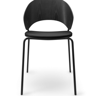 Krzesło Eva Solo Dosina black oak & black leather - 5