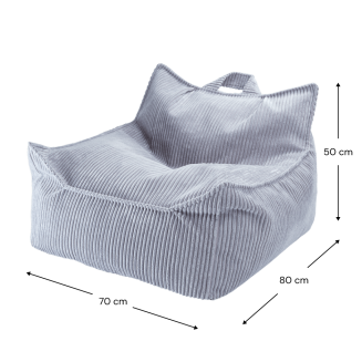  Wigiwama Beanbag Chair Blueberry Blue - 6