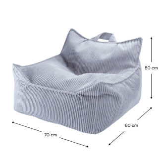 Fotel dziecięcy Wigiwama Beanbag Chair Blueberry Blue - 6