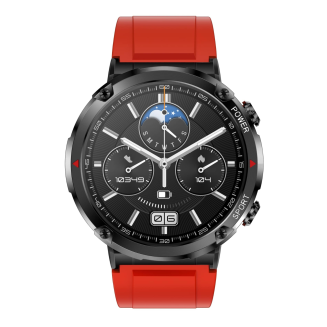 Smartwatch Gravity GT21-6 + Czerwony Pasek Silikonowy - 4