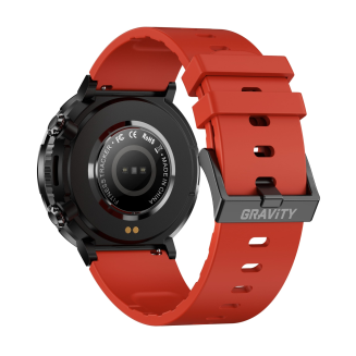 Smartwatch Gravity GT21-6 + Czerwony Pasek Silikonowy - 6