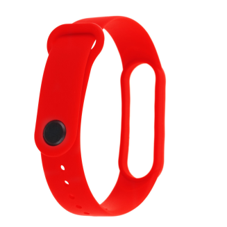 Pasek silikonowy do Xiaomi 5/6 - czerwony - 2