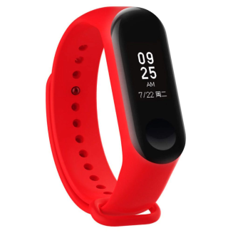 Pasek silikonowy do Xiaomi 5/6 - czerwony - 3