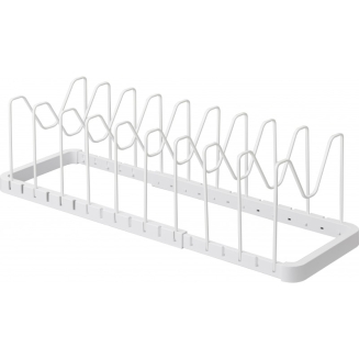  Adjustable stand for Yamazaki lids and pans, white - 2