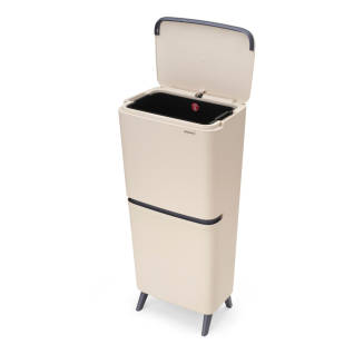 Kosz Brabantia SortUp Recycle Bin Hi 20+25l Soft Beige - 4