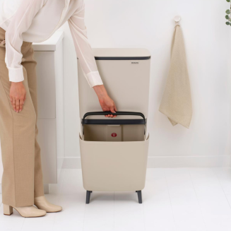 Kosz Brabantia SortUp Recycle Bin Hi 20+25l Soft Beige - 9