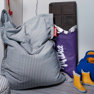 Pufa Fatboy Original Slim Terry Blizzard Blue Creme 155x120 cm - 6