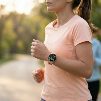 Smartwatch Gravity Złoty Pasek + Bransoleta GT31-1 - 15
