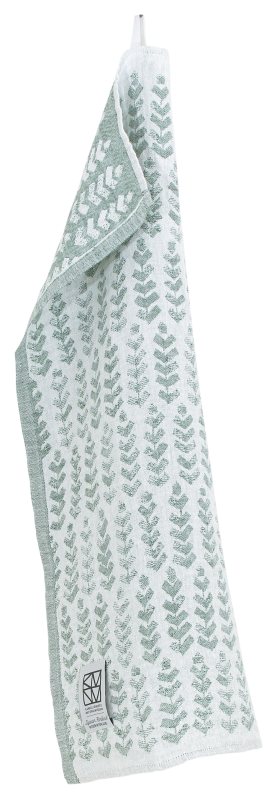  Lapuan Kankurit RUUSU X HVITTRÄSK towel white-aspen green 95x180 cm