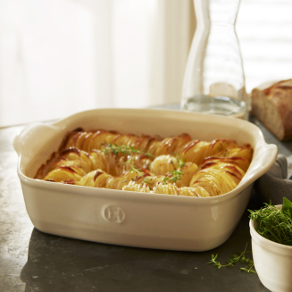 Naczynie żaroodporne Emile Henry Ultime 24x24 cm kremowe - 4