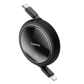 Kabel USB Baseus Free2Pull USB-C do iP 20W 1m (czarny) - 2