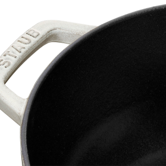 Garnek żeliwny okrągły snowflake Staub - Biały, 3.6 ltr - 2