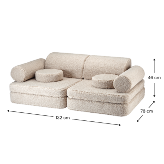  Wigiwama Settee Biscuit Children's Sofa - 2