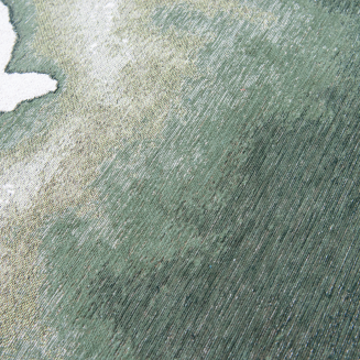 Okrągły dywan Louis de Poortere Meditation Lagoon Palm Green - 2