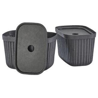 Zestaw 2 pudełek Zone Denmark Pulp Black 15x23x15 cm - 4