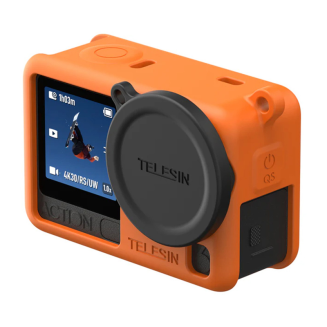 Silikonowe Etui ochronne Telesin dla DJI Osmo Action 6 (Pomarańczowe) - 2