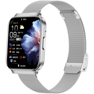 Smartwatch Gravity Srebrny Pasek + Bransoleta GT44-4 - 4