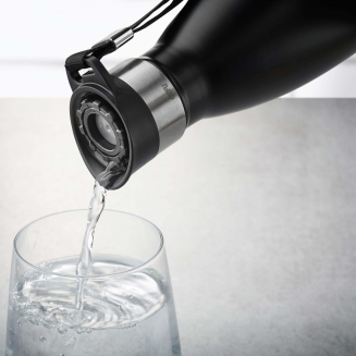 Butelka termiczna Gefu OLIMPIO czarna 500 ml - 2