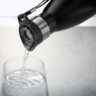 Butelka termiczna Gefu OLIMPIO czarna 500 ml - 2