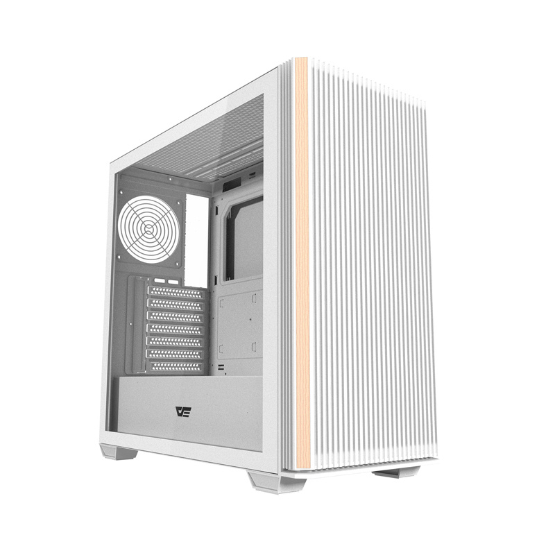 Obudowa komputerowa DARKFLASH DS900WS ATX bez wentylatorów (biała)